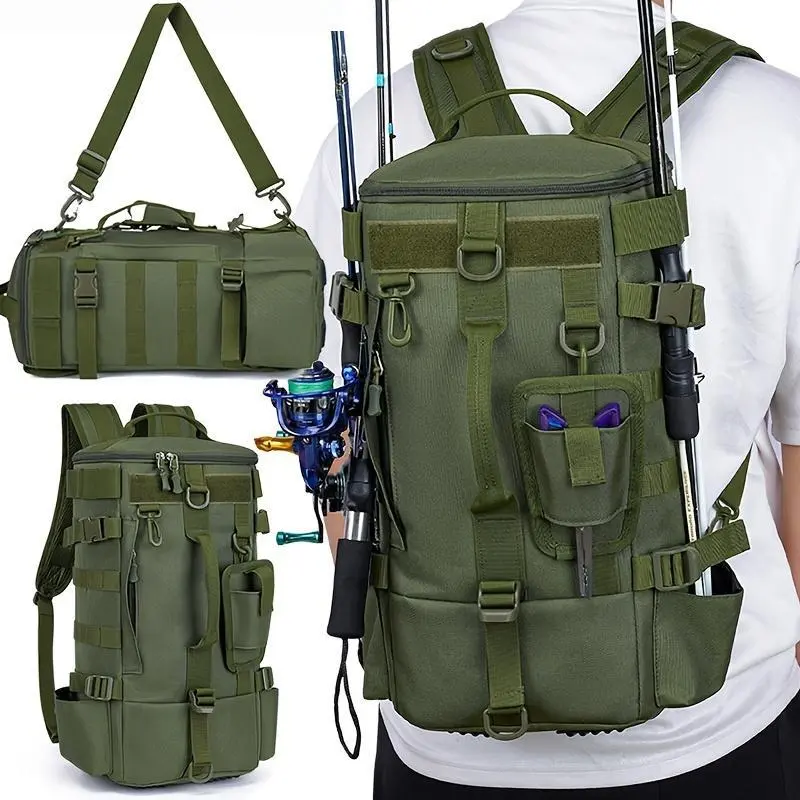 Stop carrying separate bags for fishing day vs. hike day. The Angler’s Adventure Pack is built for outdoor fishing, and crushes mountaineering & hikes just as hard., Fishing Gear And Equipment, Tackle Storage