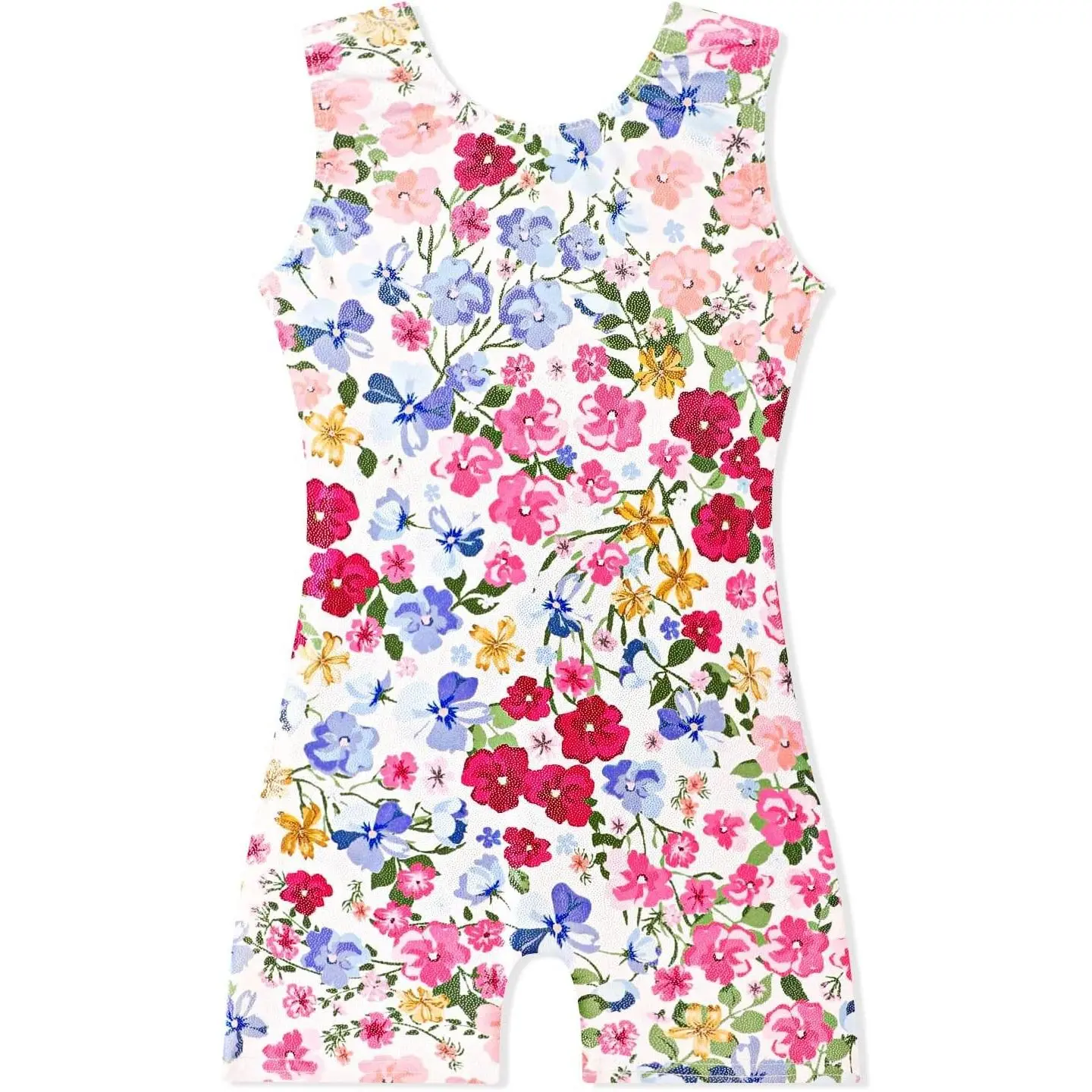 Sparkly Gymnastics Leotards for Girls Toddler Tumbling Outfits Dance Unitard Biketards with Shorts Kids 1-10 YearsGift