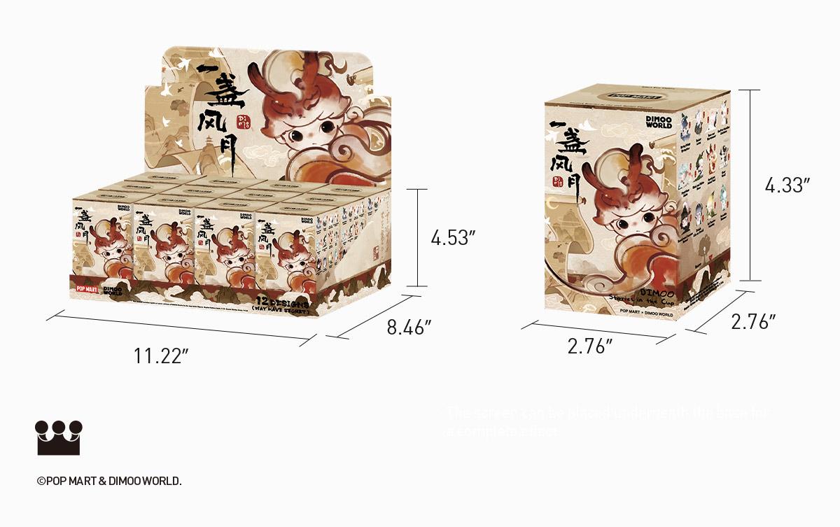 POP MART DIMOO Stories in the Cup Series Figures, Blind Box, Mystery Box