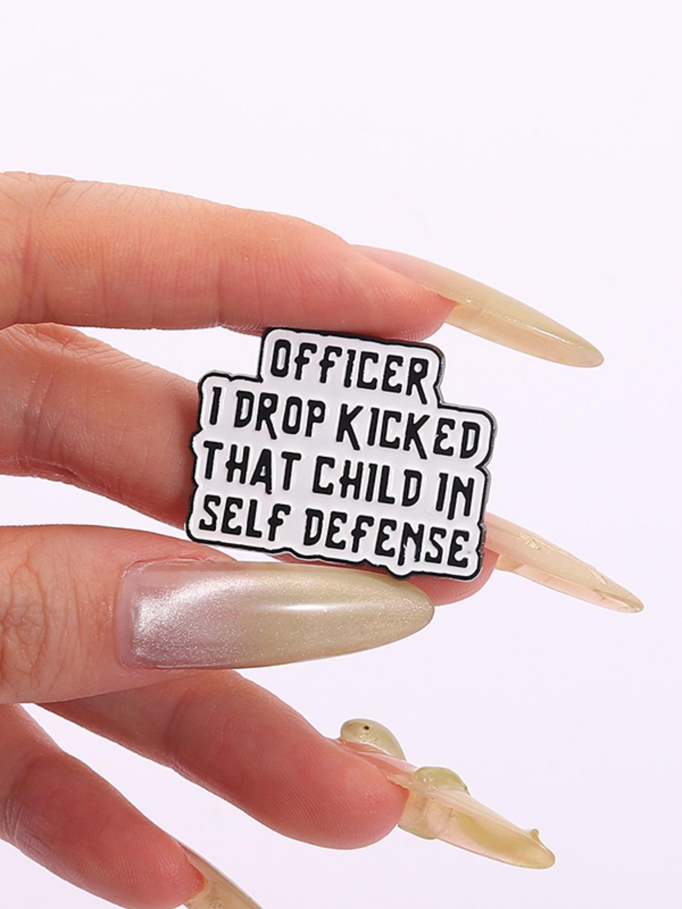 Funny Slogan Enamel Brooch, Cute Letter Design Brooch, Fashion Accessories for Women & Men, Trendy All-match & Exquisite Brooch for Birthday Gift