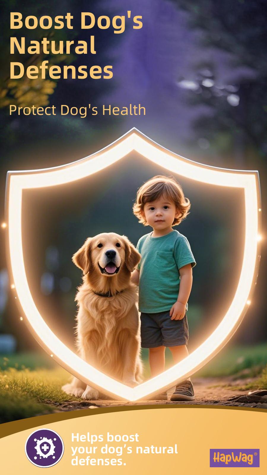 HAPWAG 8-in-1 Multivitamin Soft Chews for Dogs – Probiotics, Gut & Immune Support – Pork Flavor – 90 Treats