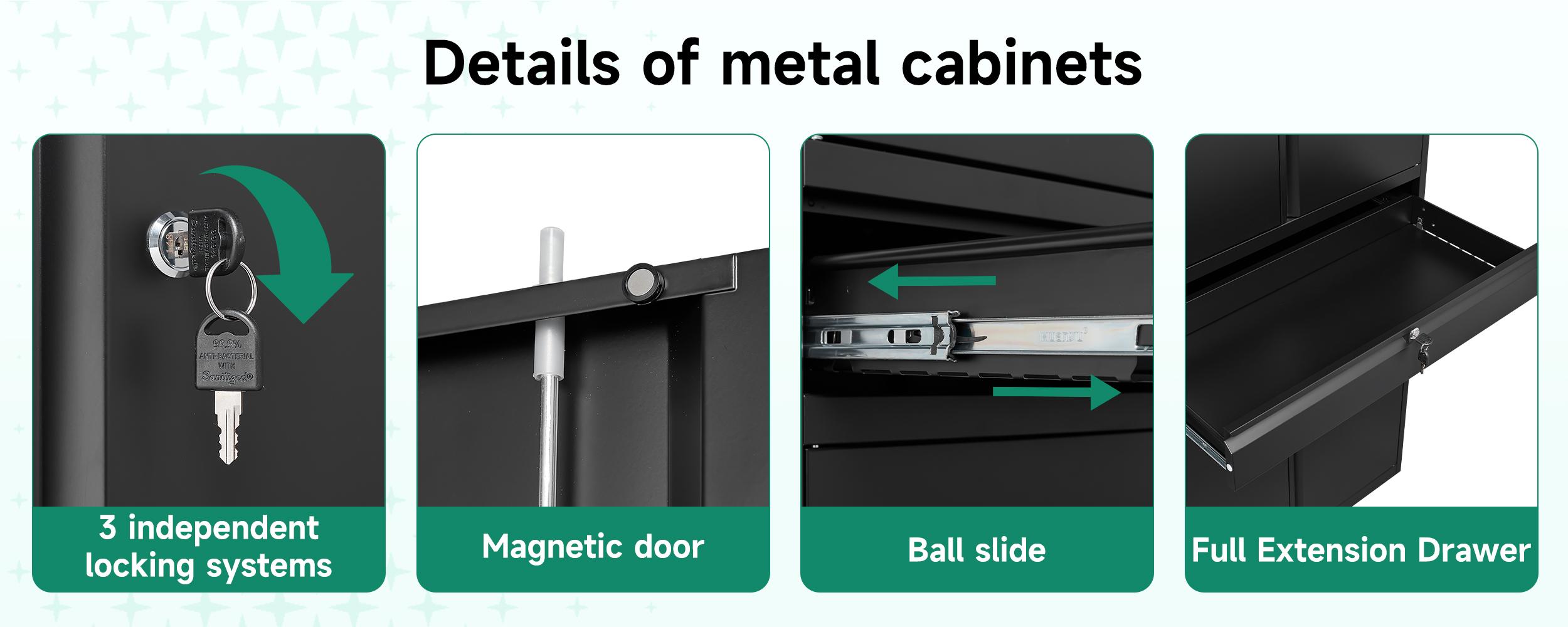 Yizosh Metal Garage Storage Cabinets with Drawer, 4 Doors Tool Storage Cabinet with 2 Adjustable Shelves, 72"-Rolling Steel Locking Cabinet for Garage Utility Room Home Office (White, 4 Wheel-72 H) Yizosh Metal Garage Storage Cabinets with Drawer, 4 Doors Tool Storage Cabinet with 2 Adjustable Shelves, 72"-Rolling Steel Locking Cabinet for Garage Utility Room Home Office (White, 4 Wheel-72 H)