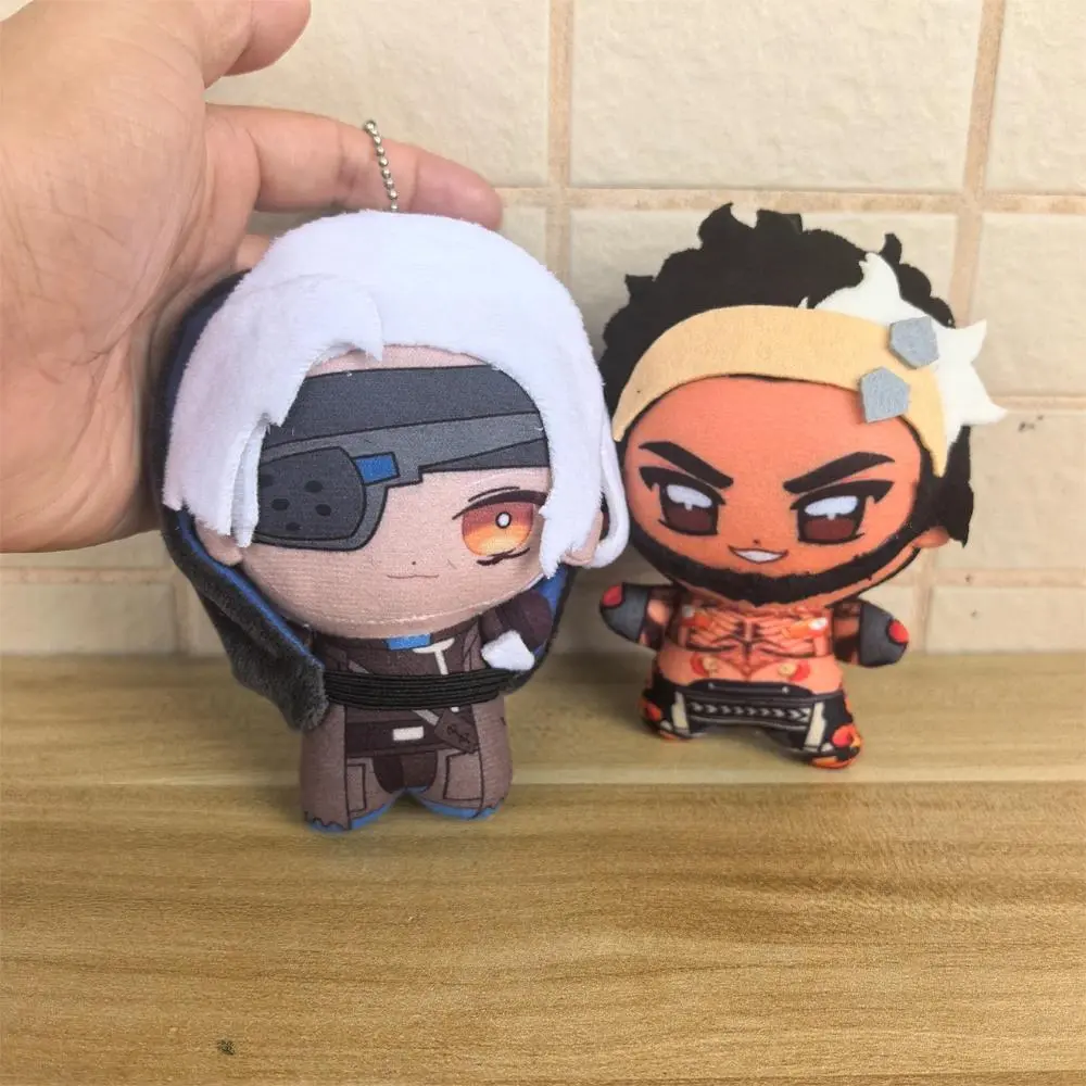 Latest 10cm Game Overwatch 2 Character Ana Amari / Mauga Maugaloa Malosi Plush Toys Keychain Cosplay Cartoon Anime Plushie Doll