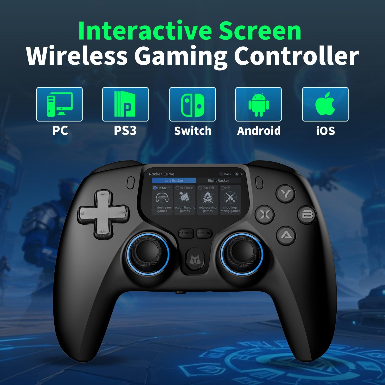 Multi-Platform Hall Game Controller, Long-Life Joystick Trigger, Back Button Programming, 5-Level Vibration, Full Function Calibration