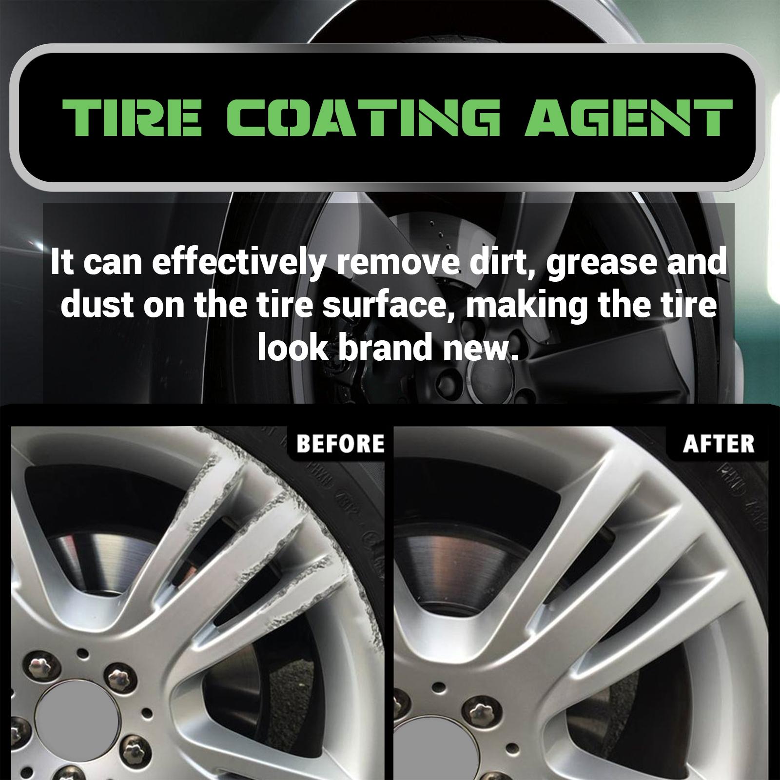 EDTA-Based Car Tire Cleaner - Wipe-On Wheel Cleaning Solution, Decontaminates, Removes Stains, Prevents Aging, Restores Shine