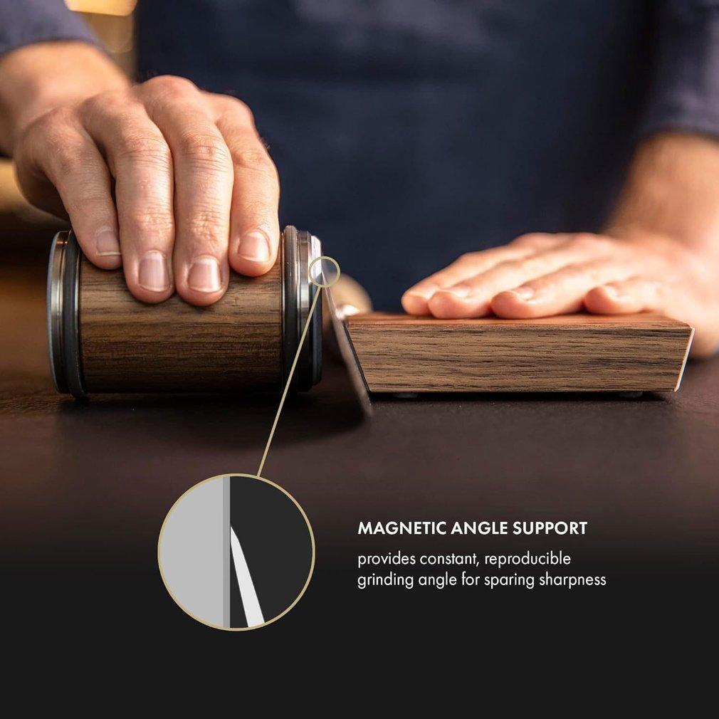 Rolling Knife Sharpener Set, Including 1 Count Base & 1 Count Knife Sharpener, Multifunctional Knife Sharpener for Kitchen, Kitchen Gadgets Kitchenware Steel Rolling Knife Sharpener Set, Including 1 Count Base & 1 Count Knife Sharpener, Multifunctional Knife Sharpener for Kitchen, Kitchen Gadgets Kitchenware Steel