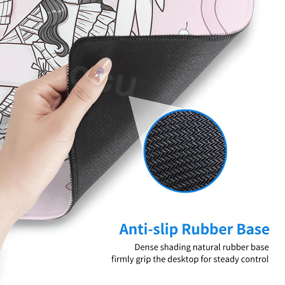 Cute Kawaii Anime Girl Desk Mat Laptop Large Pink Mousepad Gift Student Placemat Computer Keyboard Anti slip Pink Mouse Pad