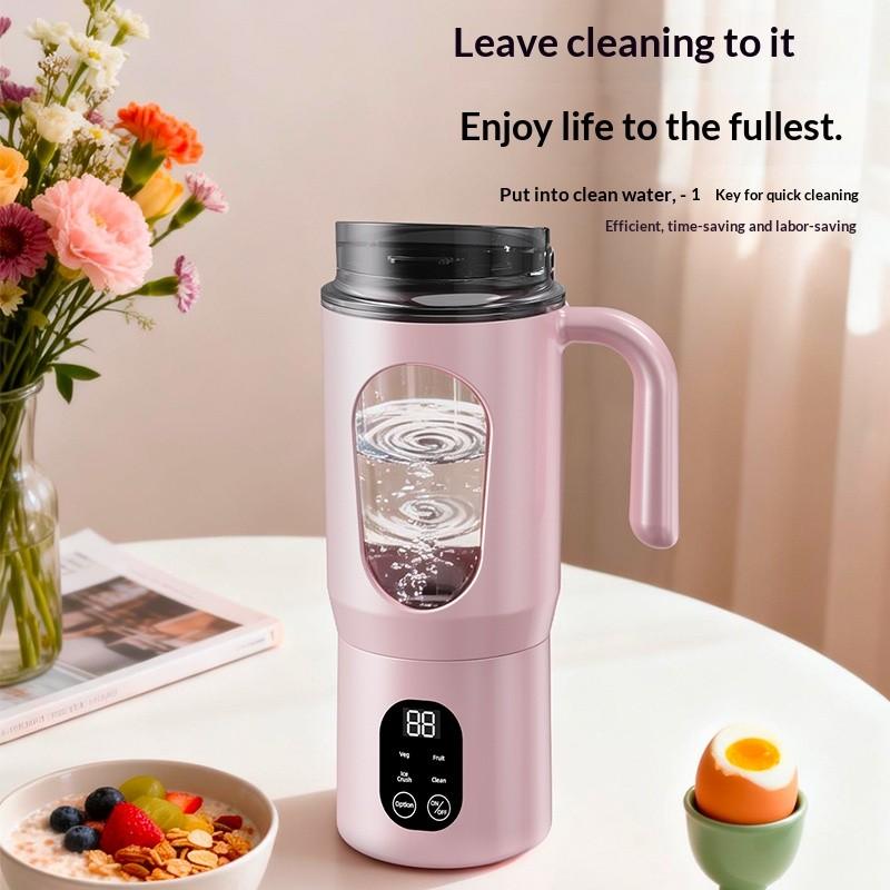 Portable USB Rechargeable Juicer, Small Juice Maker for Smoothies and Milkshakes, Mini Ice Crusher, 4 Modes, 580ML Capacity, Easy Clean, Travel Friendly