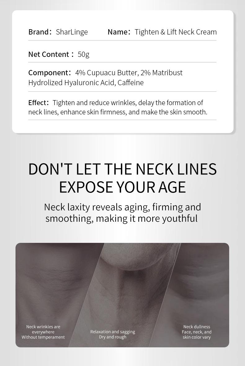 Sharlinge Luxurious Neck Cream for Firming, Lifting and Sculpting a Graceful Swan Neck