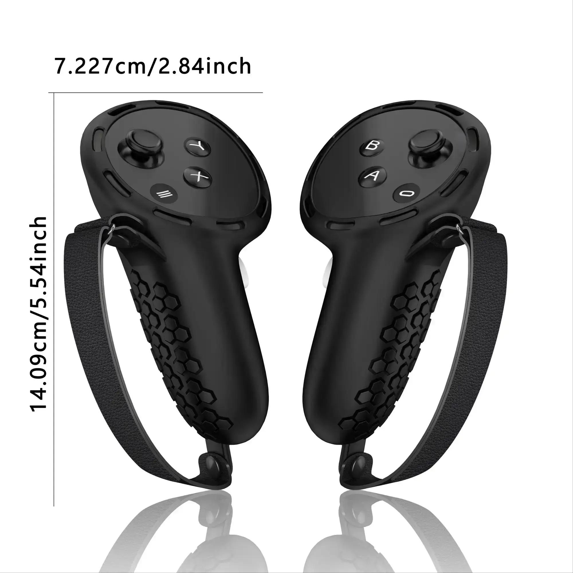 Anti-slip & Anti-drop Controller Handle Cover (Controller not Included), Adjustable Knuckle Strap Handle Protector, Compatible with Meta Quest 3 Accessories