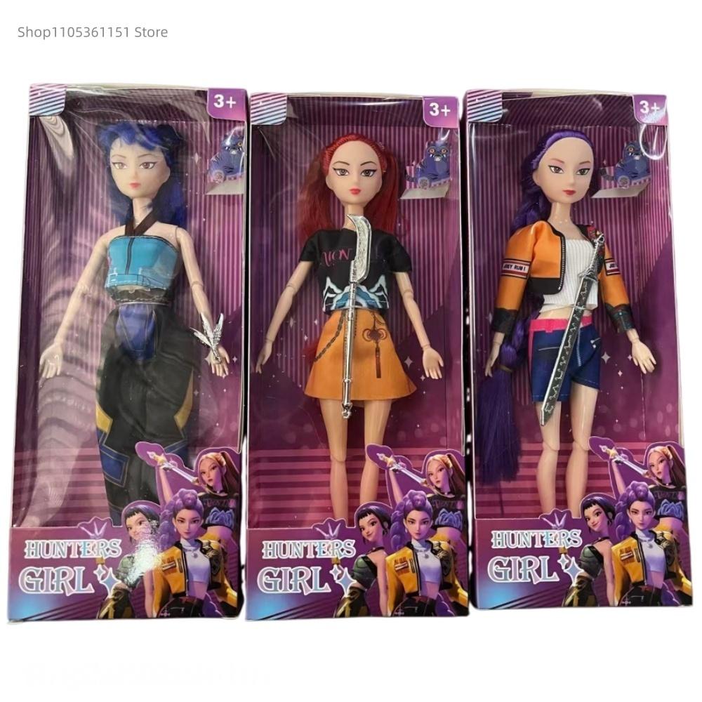 Hot High Quality Music style Anime Kpop Demon Hunters Doll Vinyl Toy Rumi Mira Zoey Demon Hunt Holiday gifts for Childrens