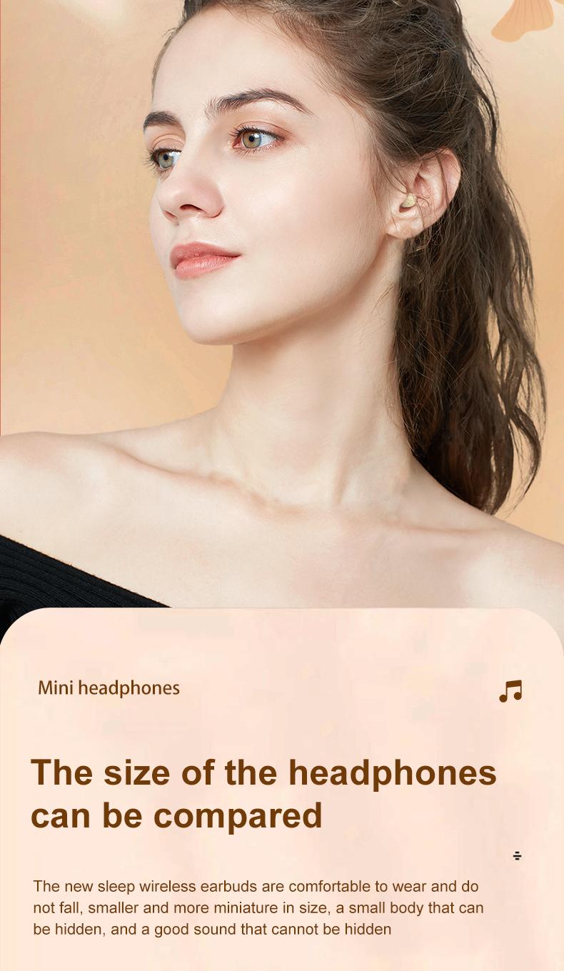 MSHUKCOE Mini Invisible Headphones Bluetooth 5.4 True Wireless In-Ear Earphones sport Audio Earbud audifonos bluetooth wireless headphones noise cancelling headphones gamingheadset