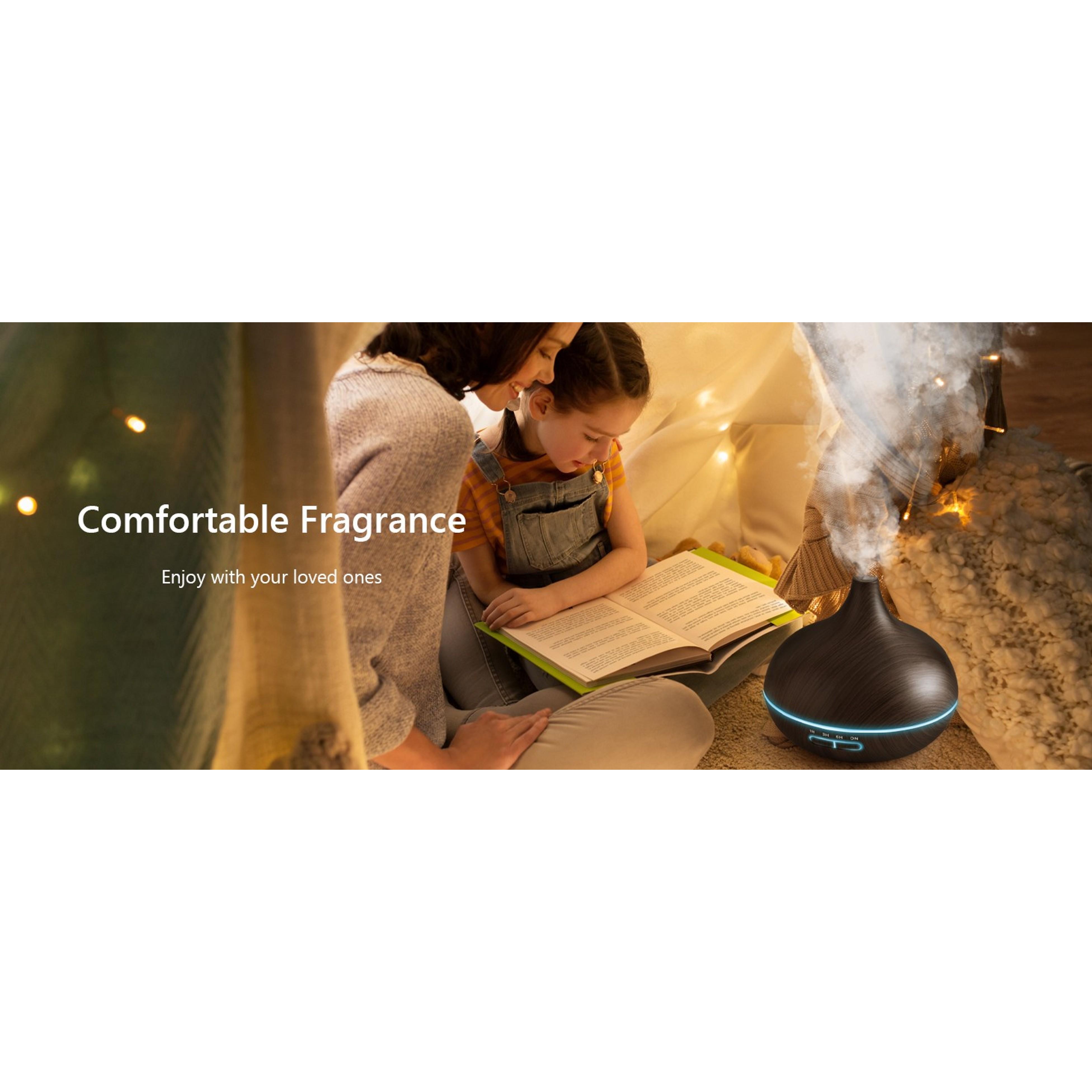 550ml Ultrasonic Essential Oil Diffuser for Large Room with Remote Control, Timer, 7 Colors Light - Aromatherapy Diffuser for Bedroom