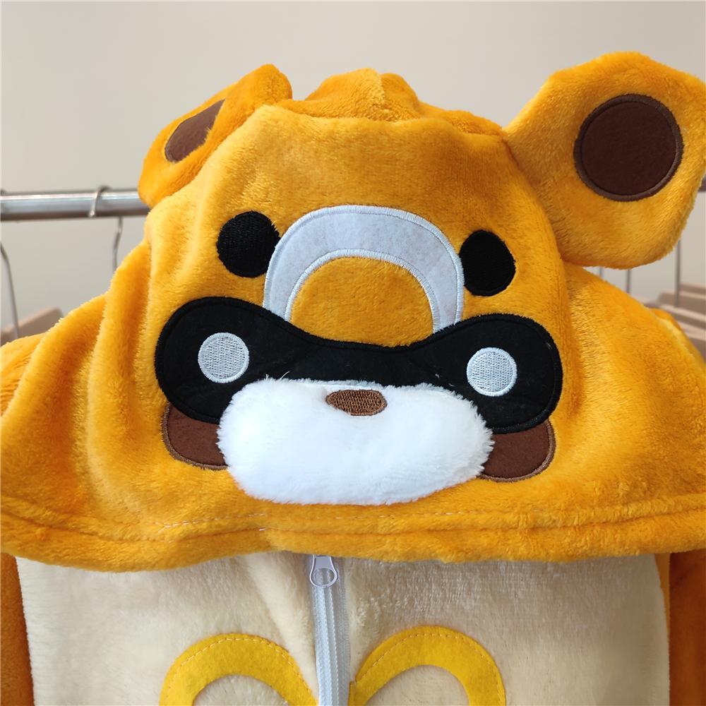 Jumpsuits Winter Women Adult Genshin Impact Xiangling Guoba Pajamas Flannel Plush Adult Cartoon Cosplay Halloween Costume