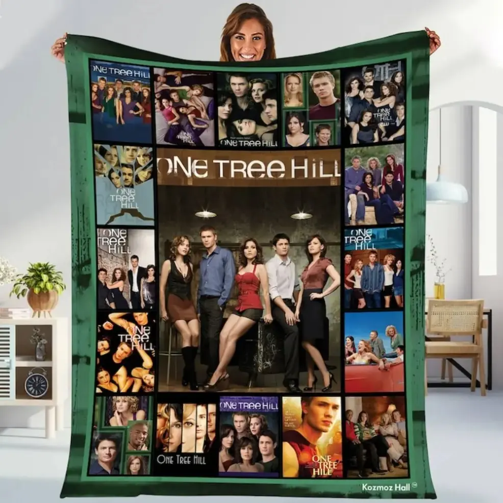 One Tree Hill Movie Throw Blanket, Nathan Scott Lucas Scott Blanket, All‑Season Home Bedroom Bed Sofa Picnic Cover, Baby Blankets and Adult Blankets, Perfect Christmas Present Gift for Family Friends and Children birthday gift Comfort Blanket
