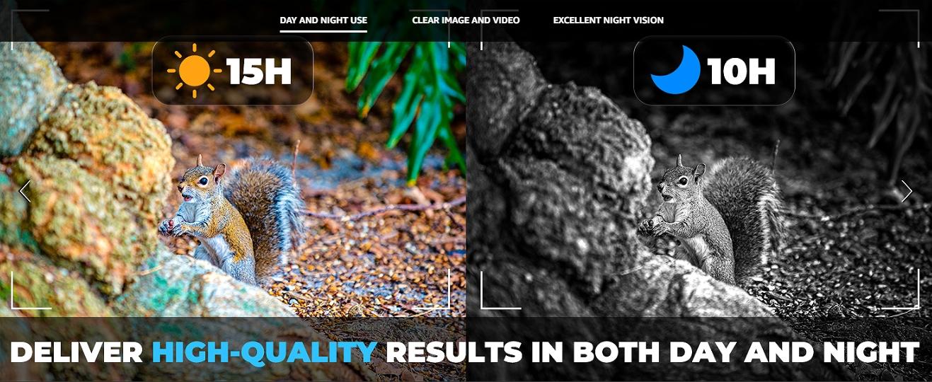 WOSPORTS 4K Night Vision Binoculars | 1315FT Range, 10X Optical Zoom, Rechargeable with 3'' Screen & 32GB Card