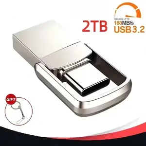 2026 Flash Drive Metal High-Speed Wireless Bluetooth Transmitter USB 2TB Car Stereo Music Audio Receiver Bluetooth Adapter