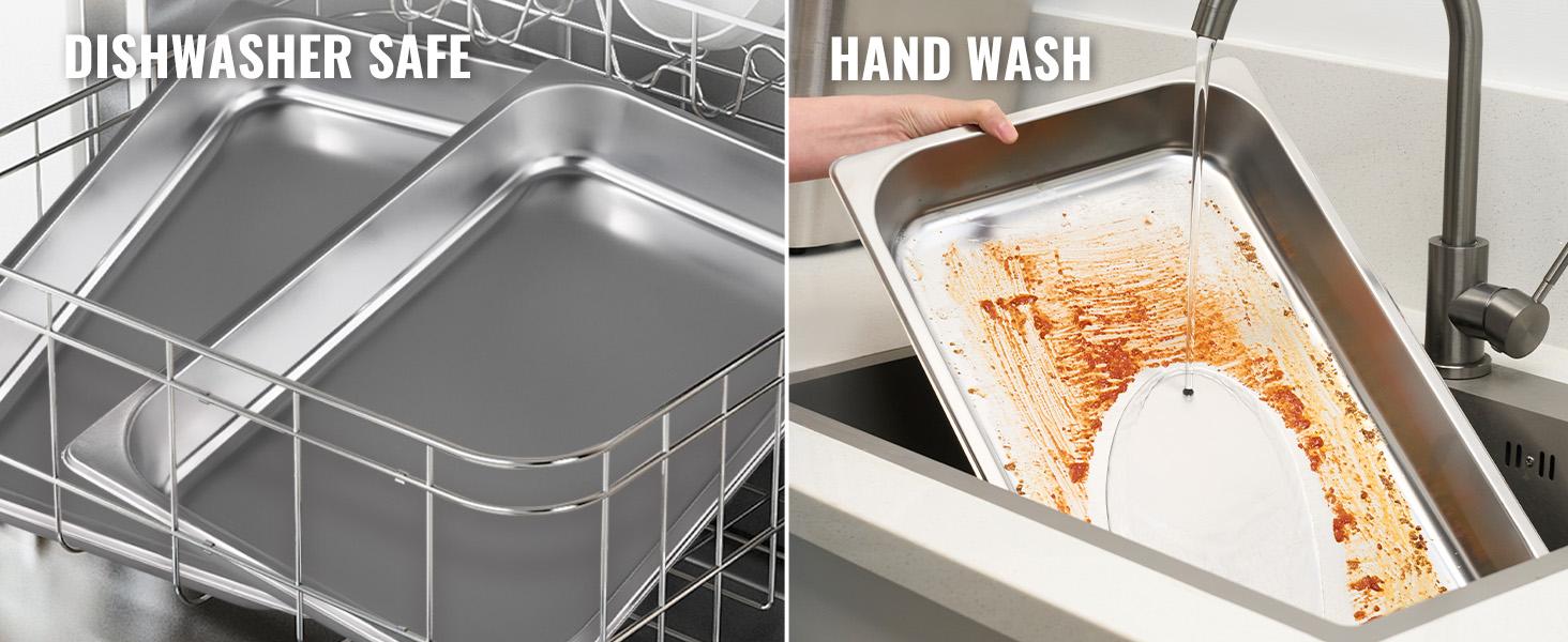 Kerilyn 4 Packs 9QT Chafing Dishes for Buffet Set, Rectangular Stainless Steel Food Warmer Sets with Lids, Food Pans, Water Pan and Fuel Holders for Restaurant Catering Parties Weddings Serving Food Warmer & Chafers Servers Sets