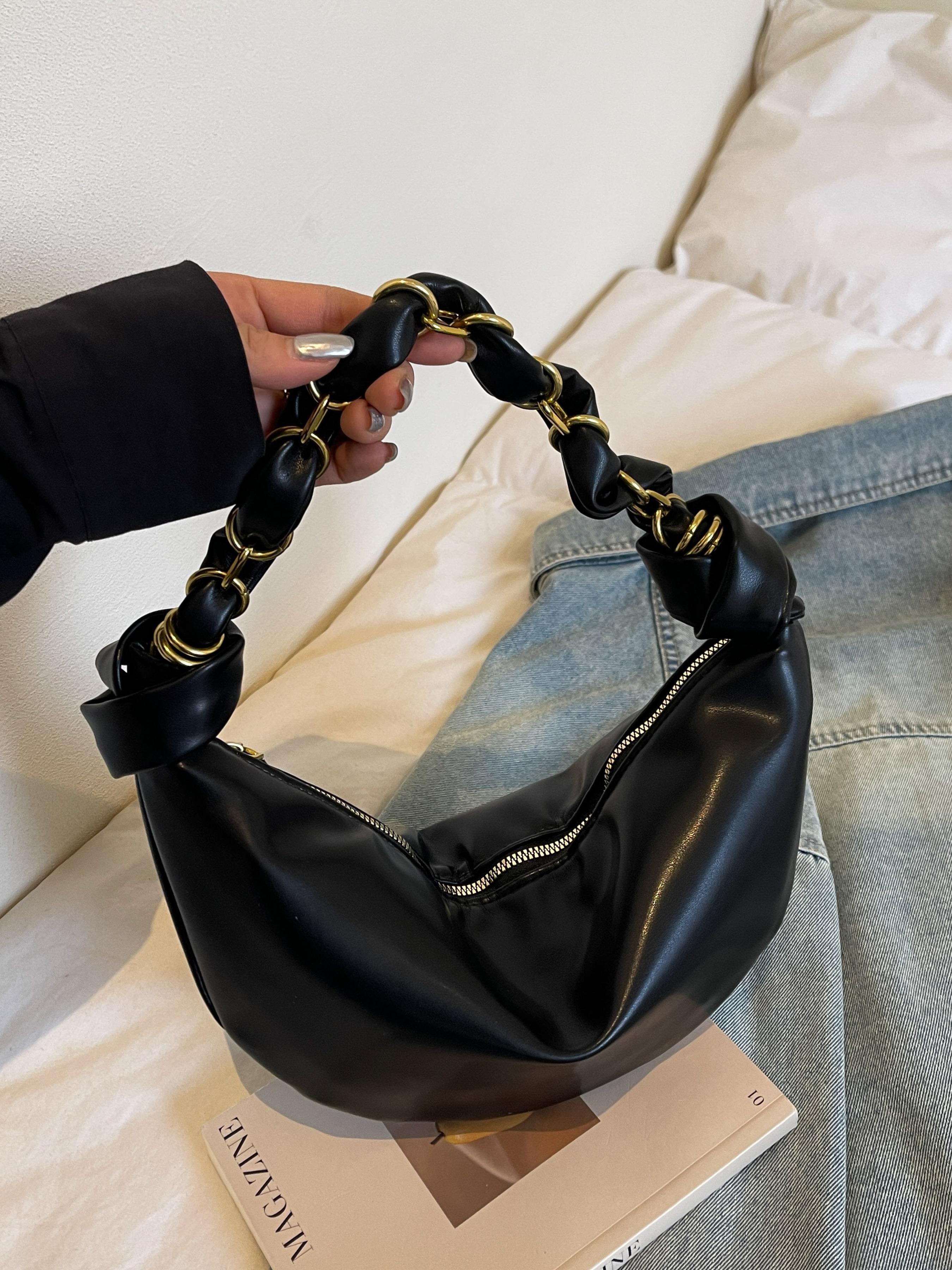 Fashion Crescent Handbag Simple Commuter Versatile Shoulder Bag, Stylish Crossbody Purse for Daily Use, Elegant Single Strap Design