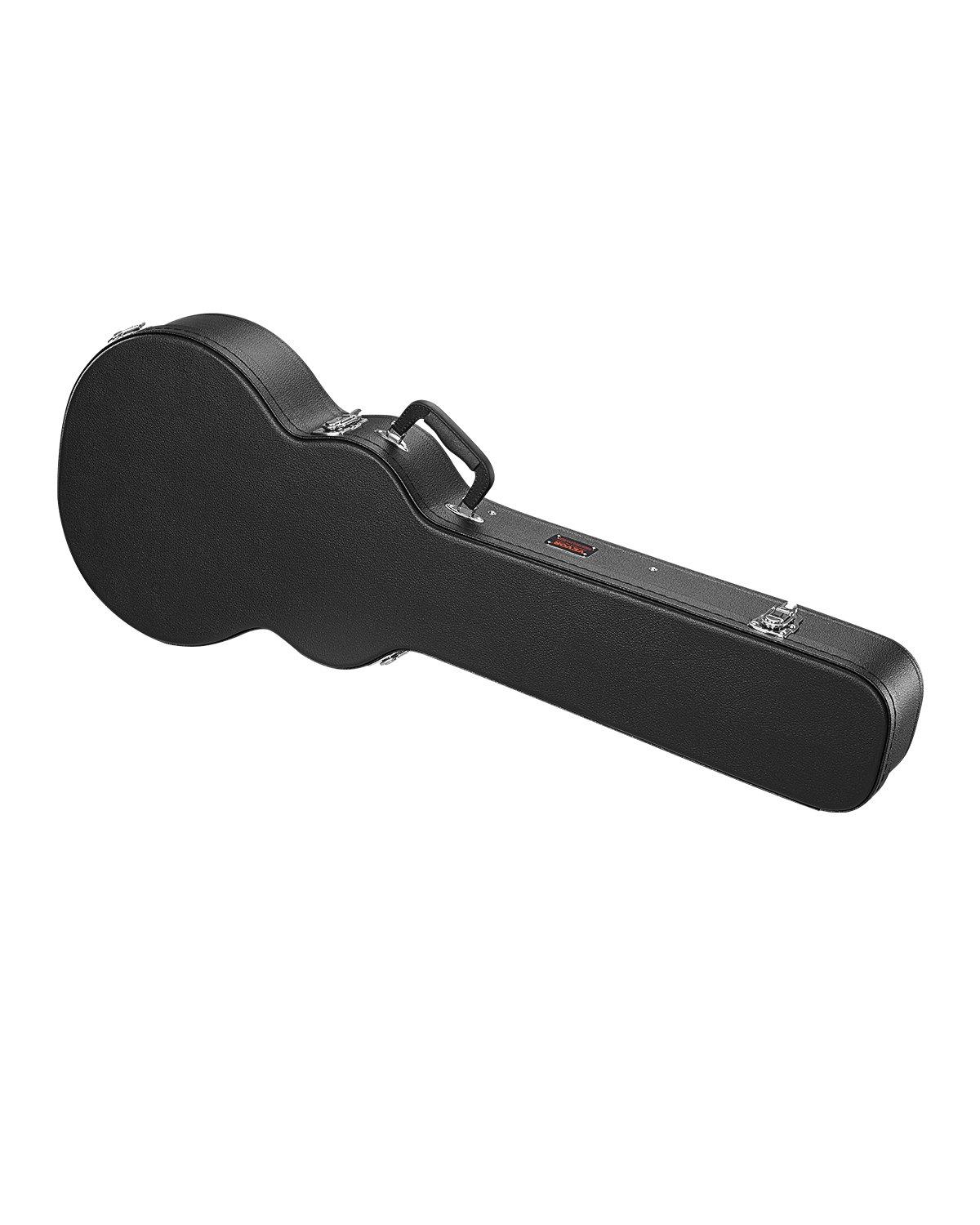 fathersdaygift  VEVOR Electric Guitar Hard Case, 41.34 in Gourd-Shaped Guitar Hard Case, With Lock Latch Keys Handle, PVC Padding Soft Lining Water-Resistant Hard Shell Guitar Case, for 39 in LESPaul Guitars, Black