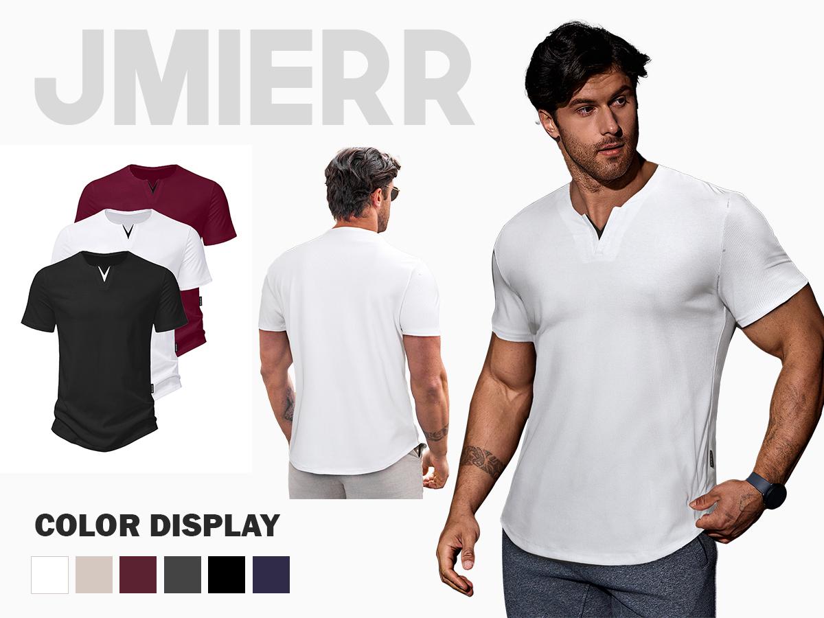 JMIERR Mens Casual Muscle Slim Fitted T Shirt Short Sleeve V-Neck Soft Tee Shirt,Gym Workout Athletic Menswear Tops,Men's clothing for Daily Wear,Fashion Outfits 2026 JMIERR Mens Casual Muscle Slim Fitted T Shirt Short Sleeve V-Neck Soft Tee Shirt,Gym Workout Athletic Menswear Tops,Men's clothing for Daily Wear,Fashion Outfits 2026