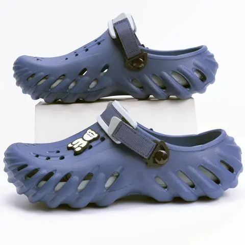 Men's Comfortable Breathable Lightweight Clogs Slipper Shoes, Textured Non-slip Water Clogs Footwear, Casual Sports Sandals Walking Shoes for All Seasons, Indoor and Outdoor Wear Shoes