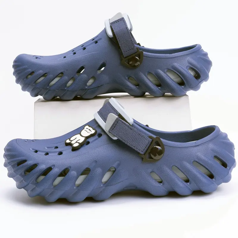 Men's Comfortable Breathable Lightweight Clogs Slipper Shoes, Textured Non-slip Water Clogs Footwear, Casual Sports Sandals Walking Shoes for All Seasons, Indoor and Outdoor Wear Shoes