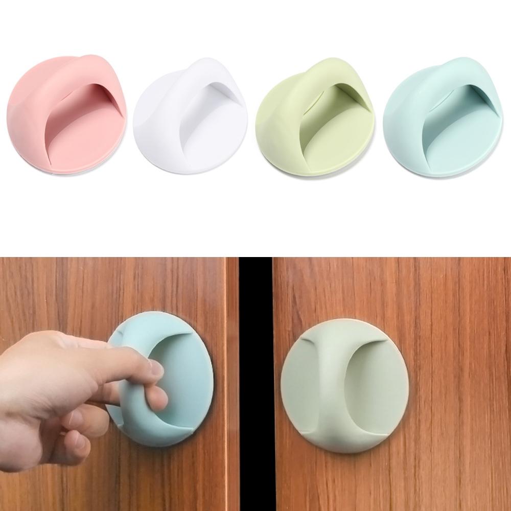 Round Auxiliary Knobs Cabinet Suction Cup Handle, Window Sliding Door Self-Adhesive Wardrobe Pulls, Refrigerator Handle