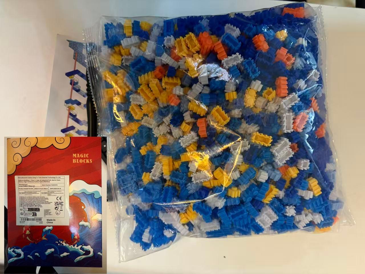 Summer Night Starry Bear Ornament, 1002pcs 3D Puzzle, Trendy Toy, Decorative Statue, DIY Craft, Holiday Gift, Office Bedroom Bar Decoration