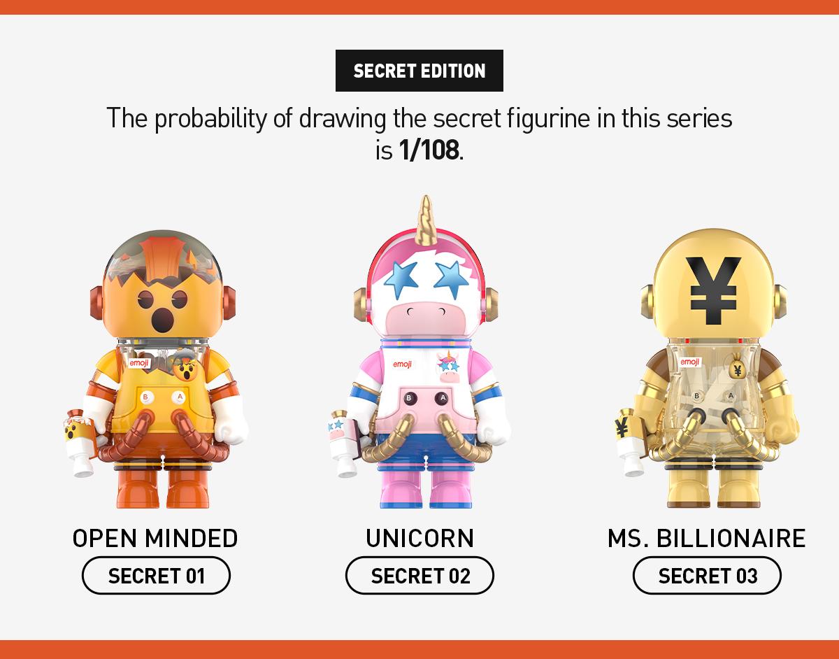 POP MART MEGA SPACE MOLLY 100% × emoji？ Series