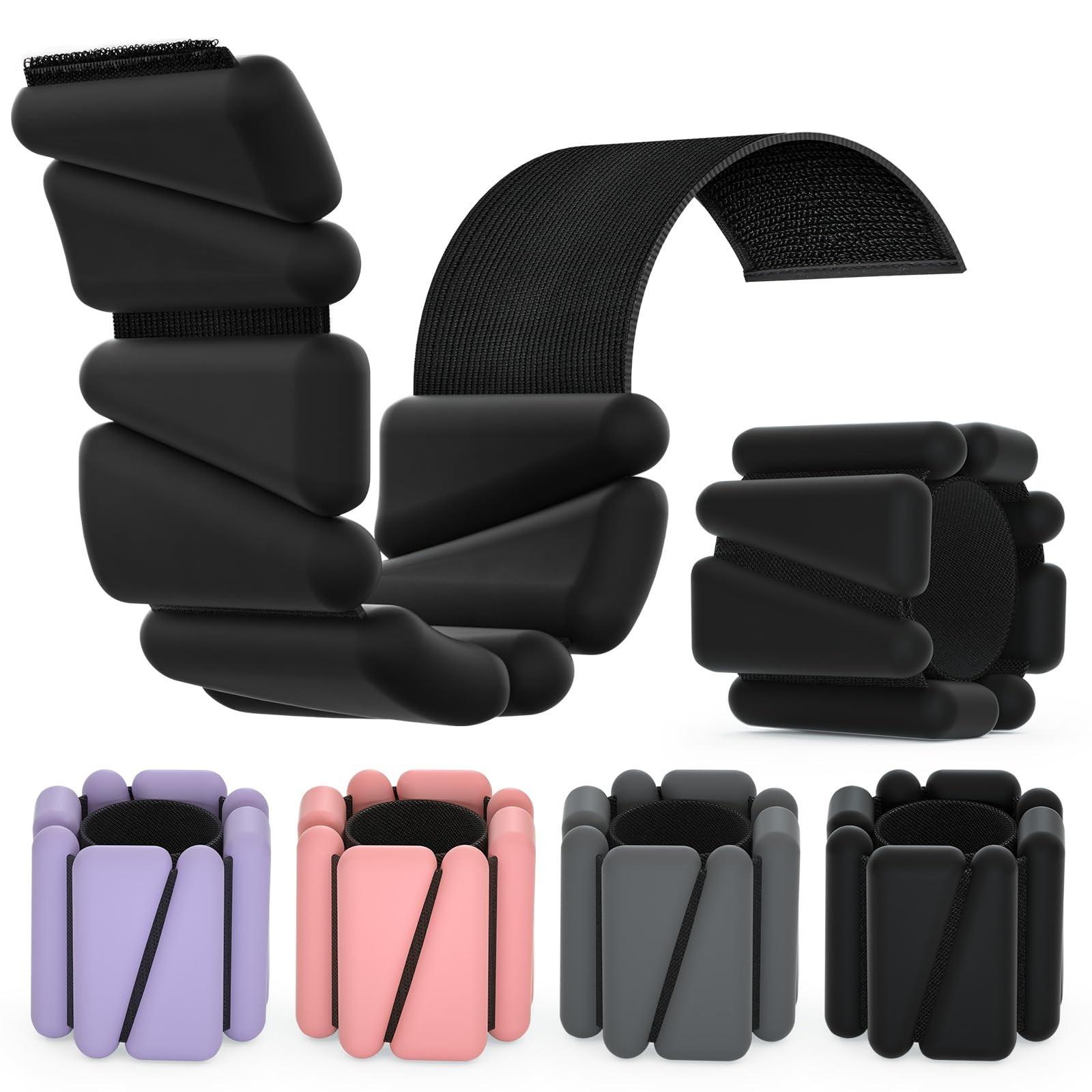 Wrist & Ankle Weights, Adjustable Bands for Women & Men, Set of 2-1lb Each, Ideal for Runs, Yoga, Dance, Pilates, Cardio, Strength Training