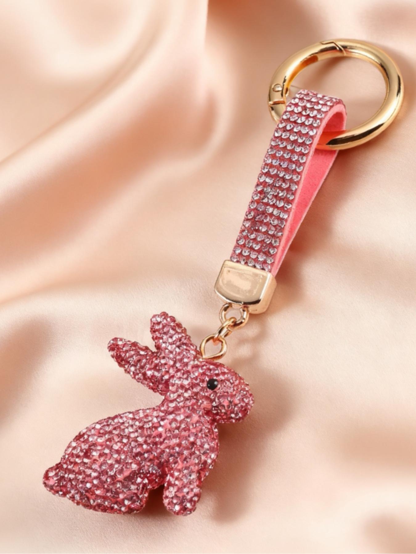 Easter Bunny Keychain Unique Design Personalizable Key Ring Unisex Multicolor Lightweight Luxurious Car Key Holder Phone Chain Perfect Holiday Gift,Valentine's Day,lovers