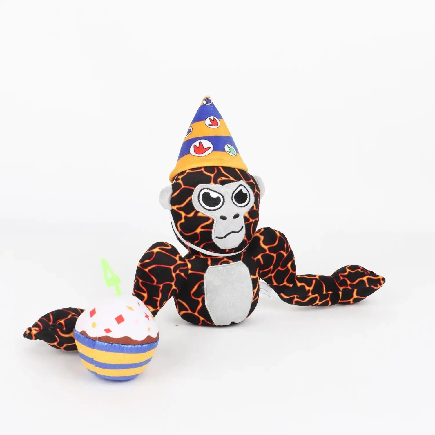 19cm/7.48in Gorilla Tag Tagged Monke Plush Game Peripheral Doll Cute Cartoon lava Gorilla Plush Toy for Kids Birthday Xmas Gifts