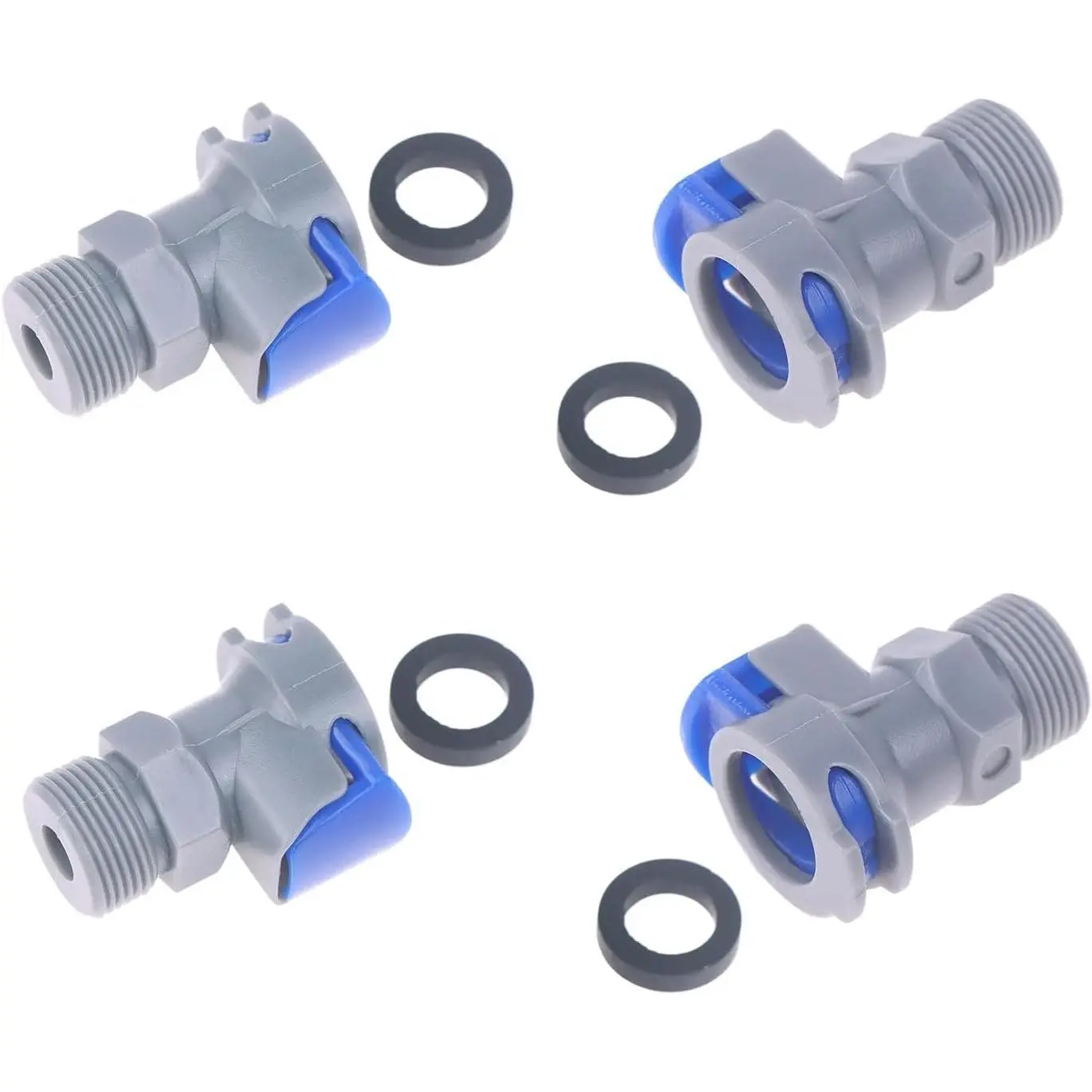 4 Pack Kitchen Faucet Hose Quick Connect Adapter with M15*1 Male Thread Connector for Widespread Bathroom Sink Faucet Kitchen Faucets with Pull Down Sprayer Water  Line
