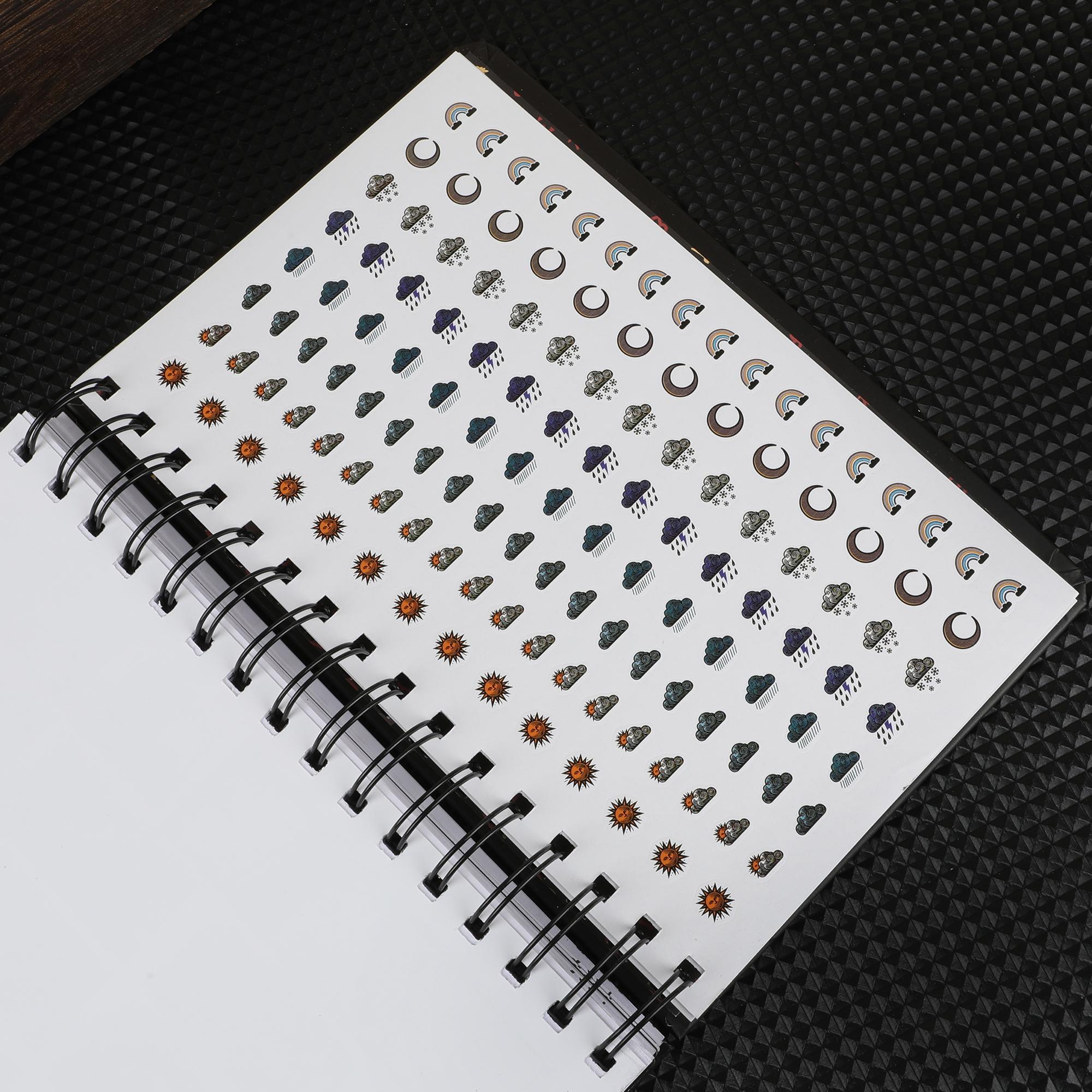 2026 Magic Clock Moon Phase Weekly Planner Notebook, Academic Planner, Gothic Vintage Journal, Mystery Enthusiast Daily Management Diary, Christmas Gift