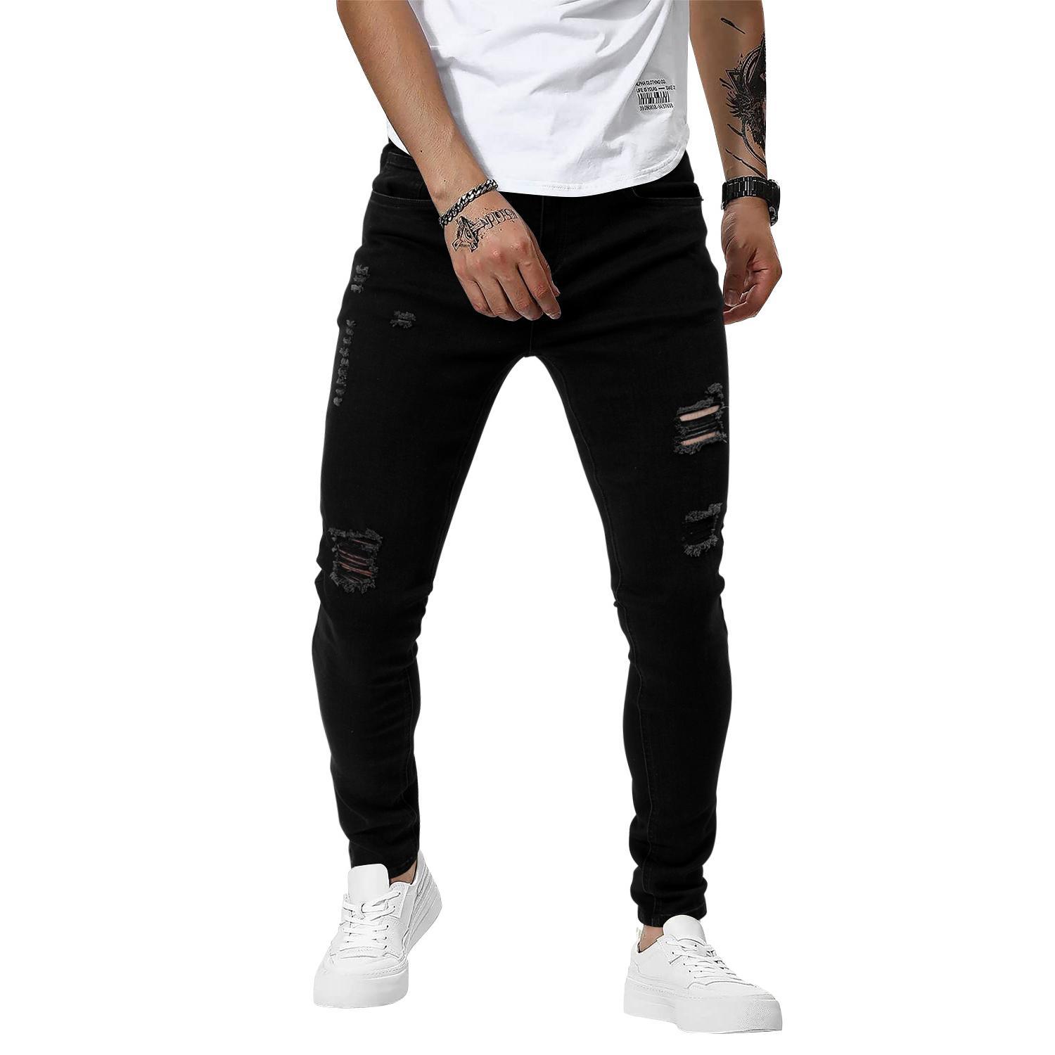 TUREFACE Mens Jeans Slim Fit Skinny Denim Stretch Tapered Jean Pants TUREFACE Mens Jeans Slim Fit Skinny Denim Stretch Tapered Jean Pants