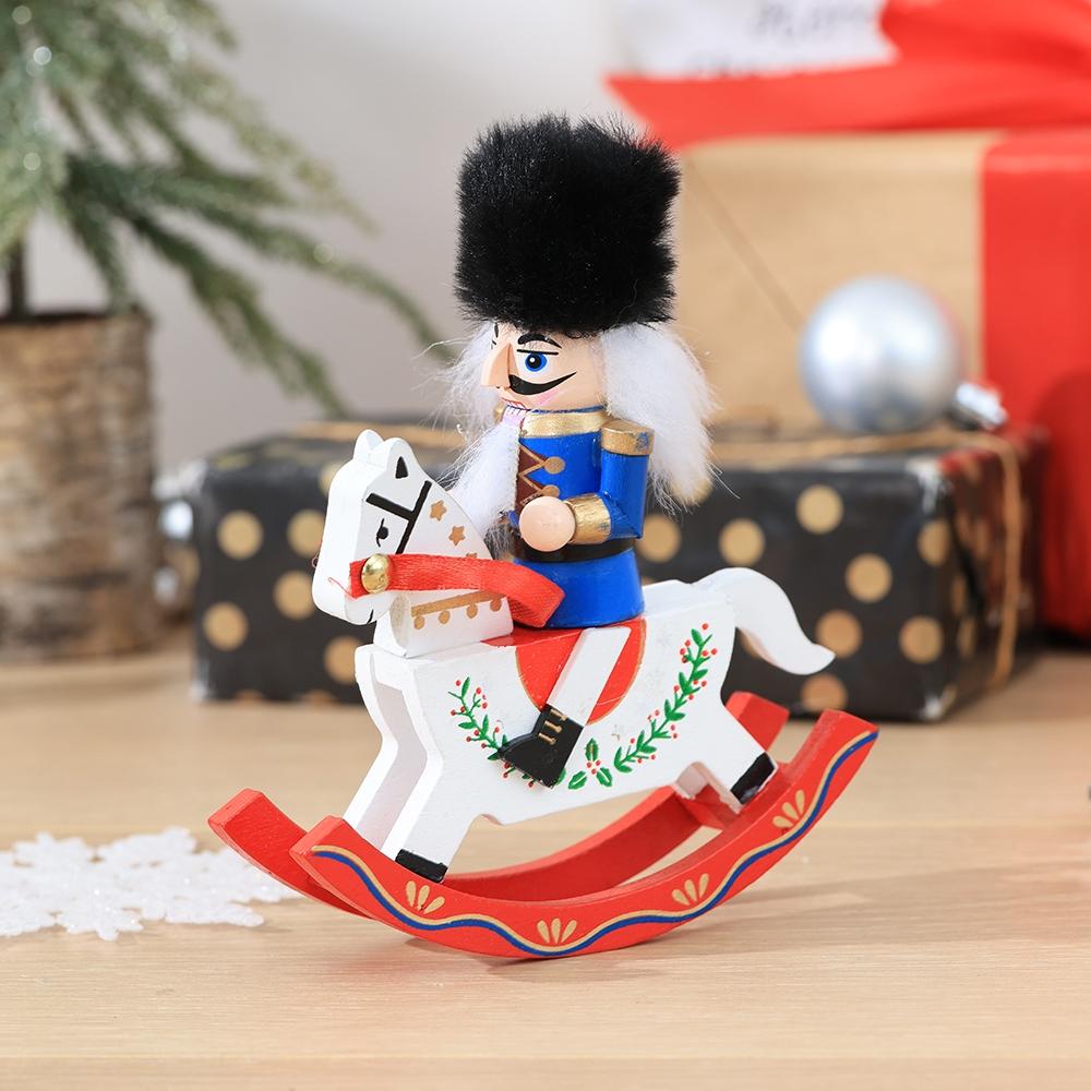 Classic Wooden Nutcracker Ornament Set, Hand-Painted Mini Soldier Statues, Christmas Decor, Gift Box, Holiday Decoration