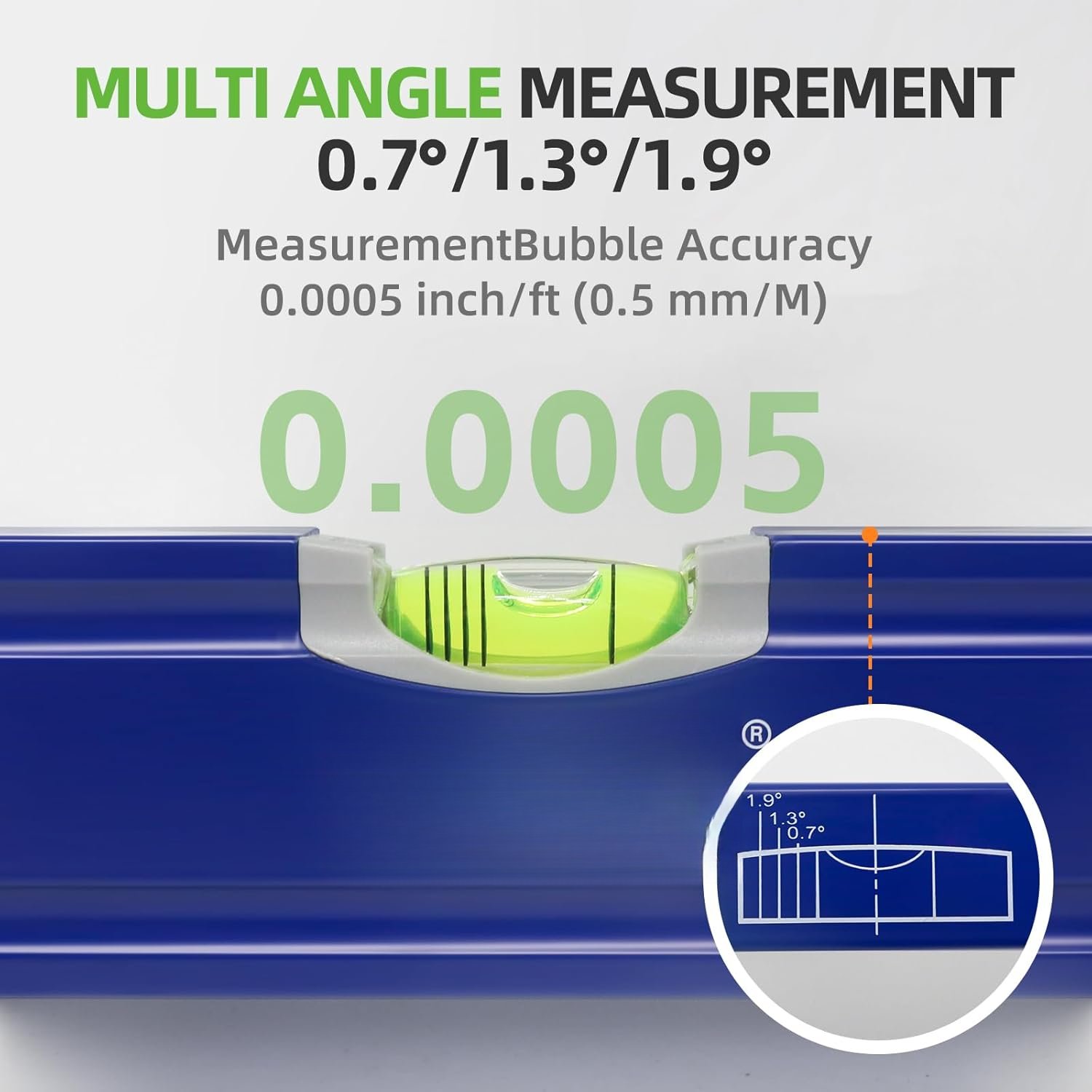 4- Torpedo Level Set, Aluminium Alloy  Spirit Level Included 16", 7", 5", 4" Leveler with 180?/90?/45? Bubbles, Clear, Green.