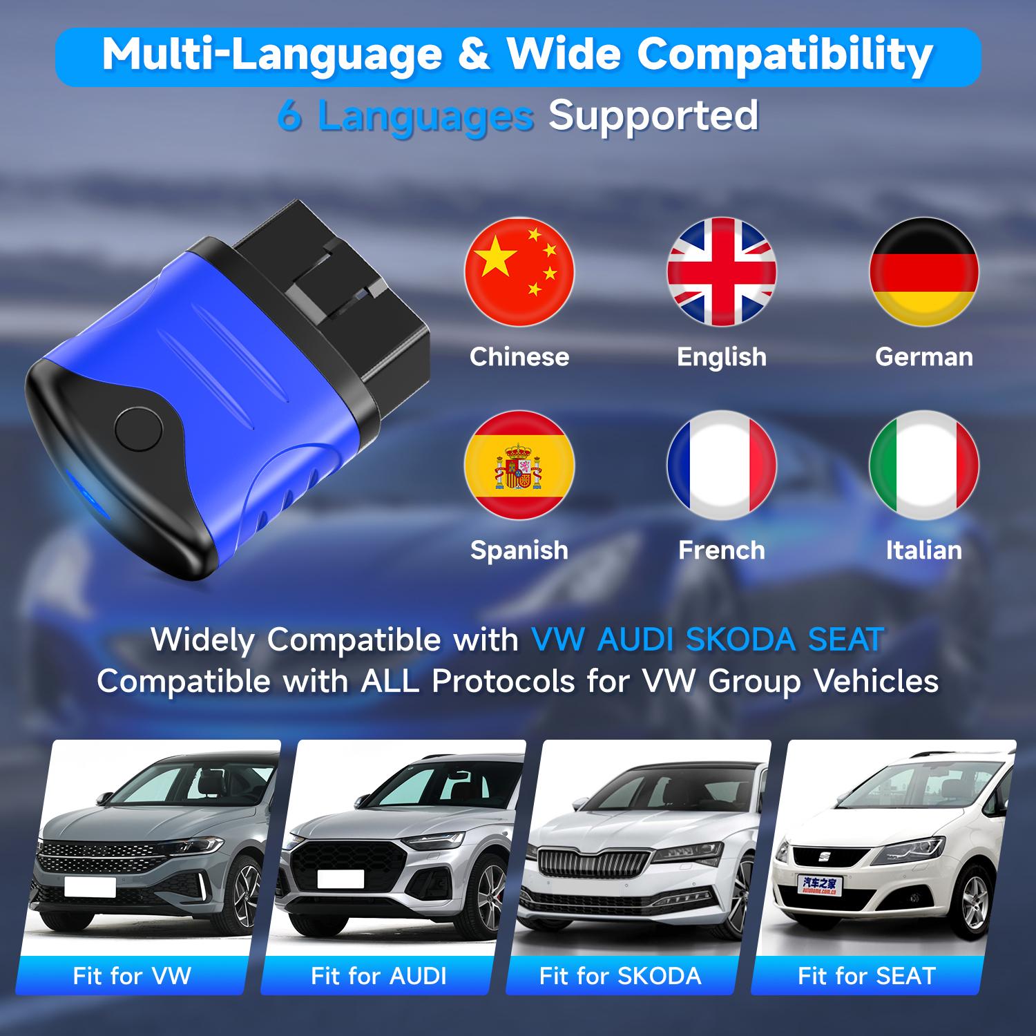 2024 AUTOPHIX 3310 Full system OBD2 scanner code reader for Volkswagen/Audi/Skoda /SEAT diagnostic tools Engine Check Lifetime Free Updates