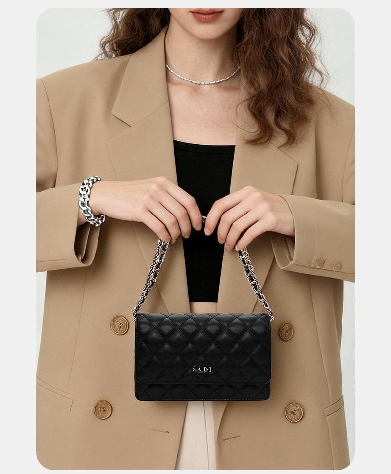 Women's Classic Versatile Plaid Casual New Shoulder Crossbody Bag Sdx21238, Stylish Single Strap Handbag for Daily Use