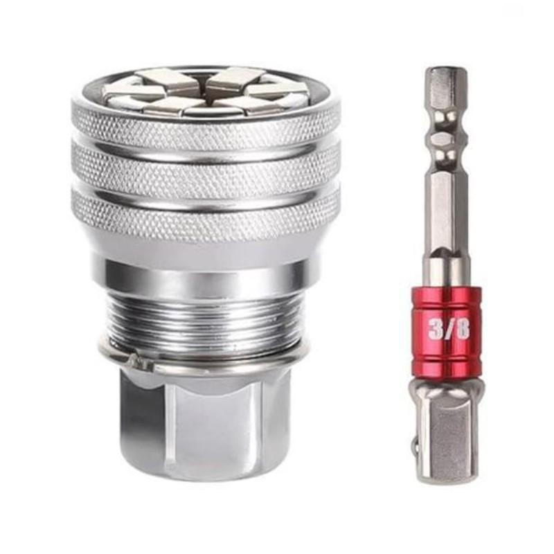 Multi-Function Universal Socket Wrench Tool, Adjustable Universal Socket Wrench, Ratchet Torque Wrench, Power Drill Accessory, Multifunctional Wrench