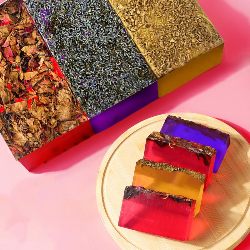 BISUTANG Skin Repair XXXXL Turmeric Soap Bar Cut-Your-Own Jumbo Block Turmeric Rose Lavender Options Natural Plant-Based Formula Body Wash Calming Cleansing Cleanser