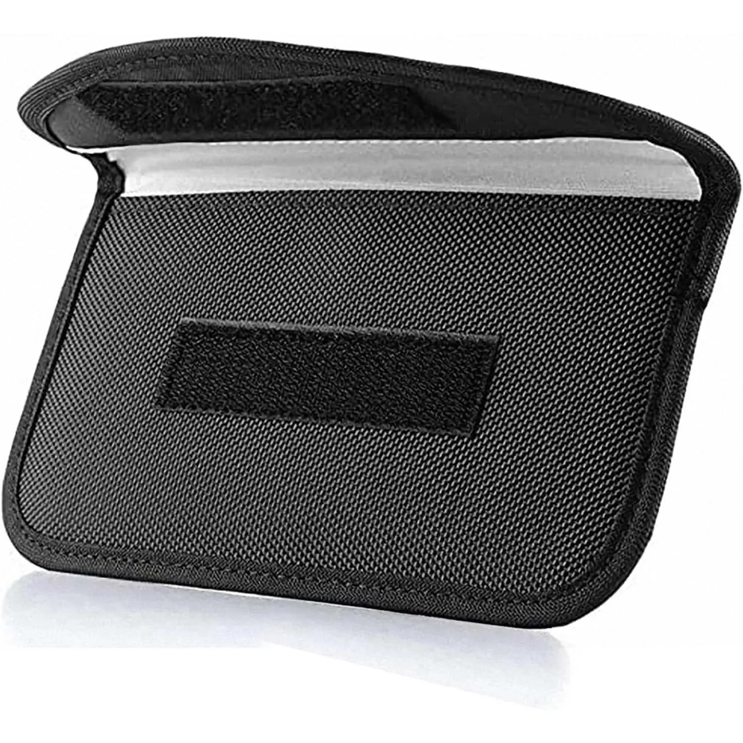 Synthetic Shielded Faraday Bag (19x10cm) - Signal Blocker Pouch, GPS/RFID Shield for Phones, Cards, Key FOBs, Daily Carry Electronics Accessory (1 Pack)