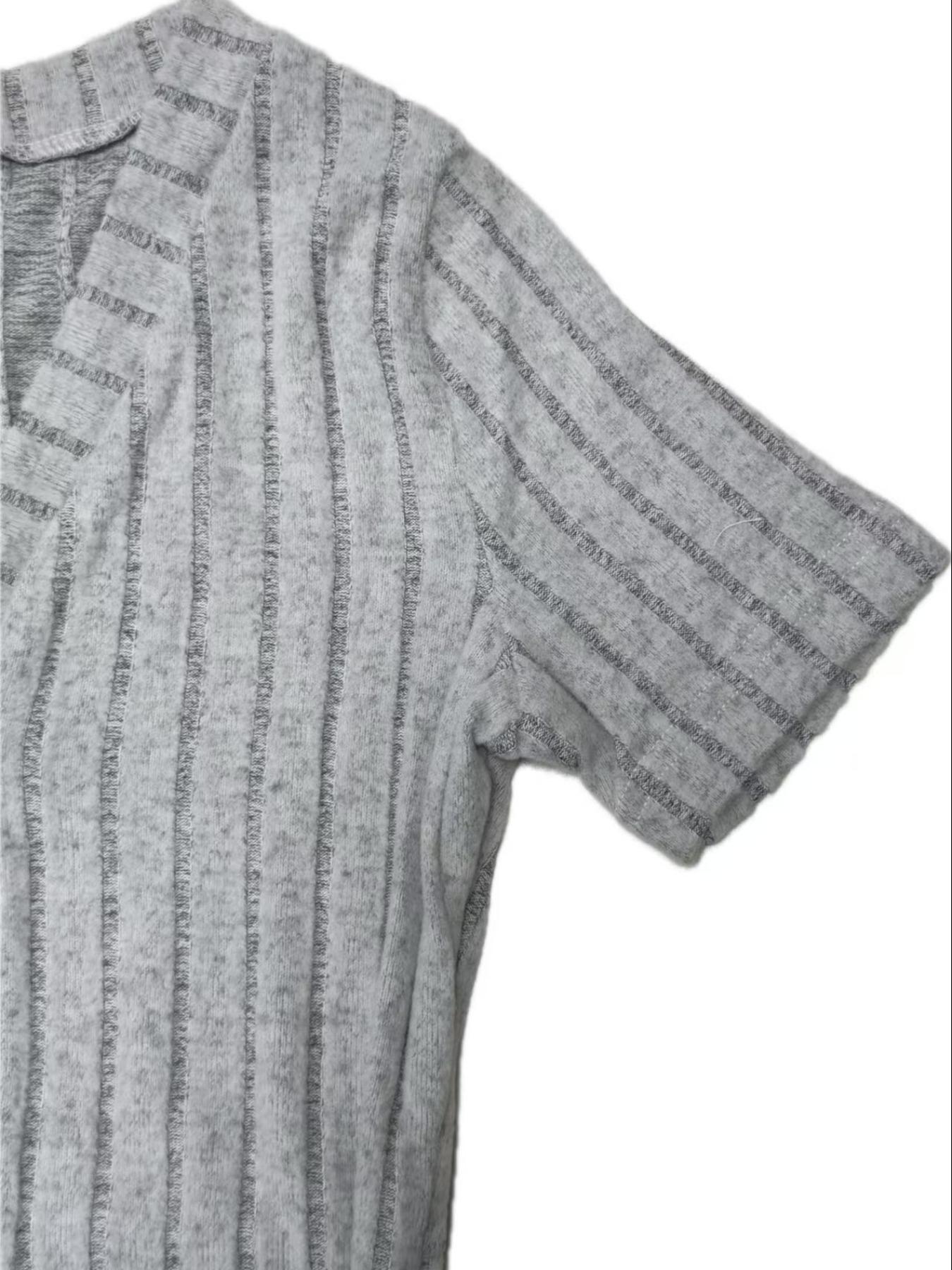 Women's Solid V Neck Snap Button Closure Crotch Sleep Romper, Casual Comfy Short Sleeve Ribbed Onesie for Summer, Ladies Sleepwear for Indoor Wear, Suits