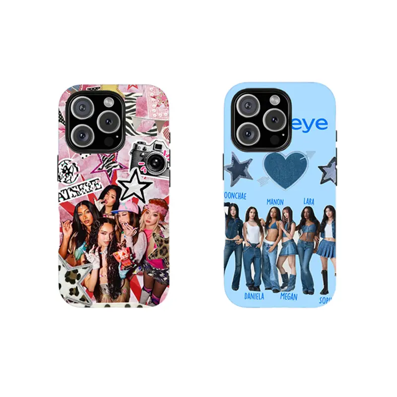 Y2K Girl Group katssseye Collage Phone Case,Retro Pop Star Sticker for iPhone 18 17 16 15 14 13 12 11 8 7 for Samsung Series,2-in-1 durable phone case,Anti‑Drop Hard Protective Shockproof Phone Case,ideal gift