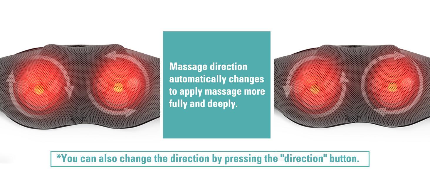 DAILYLIFE Shiatsu Neck and Back Massager, Electric Shoulder Massager, Car Neck Massage Pillow for Neck, Back, Shoulder, Foot, Leg Massage, Relieve Muscle Pain, Perfect Present for Man/Woman/Family