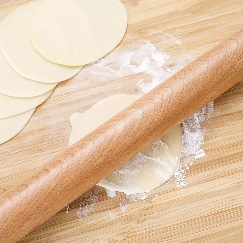 Solid Wood Rolling Pin for Dumpling and Noodle Making, Kitchen Baking Tool for Pressing and Shaping Dough, Perfect for Cooking Enthusiasts, Baking Supplies