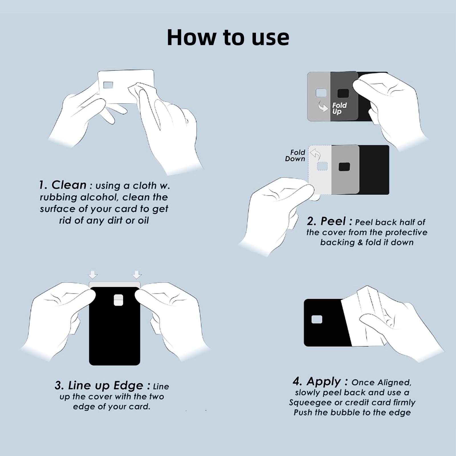 4pcs of Interesting Credit Card Skin Stickers Ultra-Thin Scratch-Resistant And Non-Slip Personalized Bank Card Decoration Skin Film