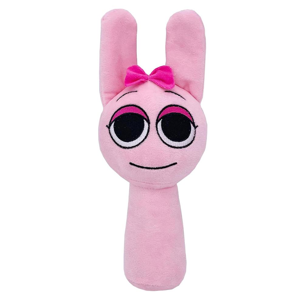 Sprunki Plush Toys Interactive Realistic Bunny Soft Stuffed Animal Pillow Figure Doll 8'' Perfect Gifts for Christmas Birthday Kids Adults Lightweight & Soft