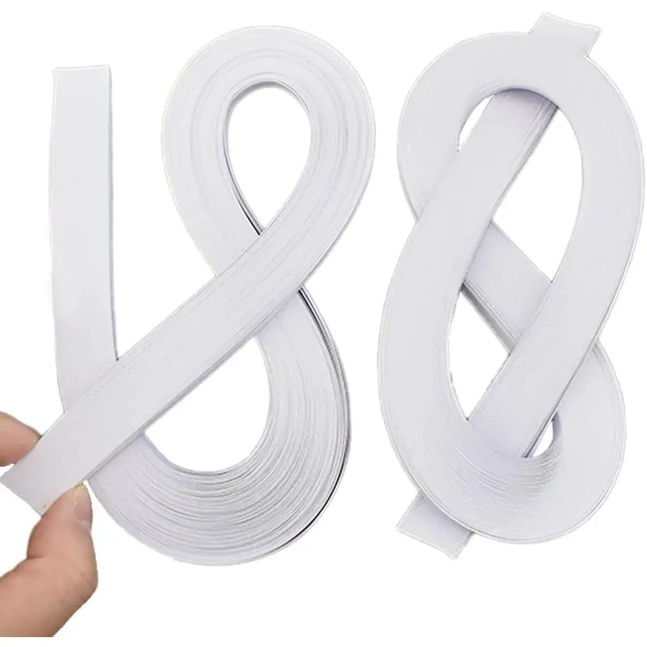 240 Strips White Quilling Paper Strips Set Width 5mm Length 53cm DIY Quilling Art Supplies for Crafts 2 Pack